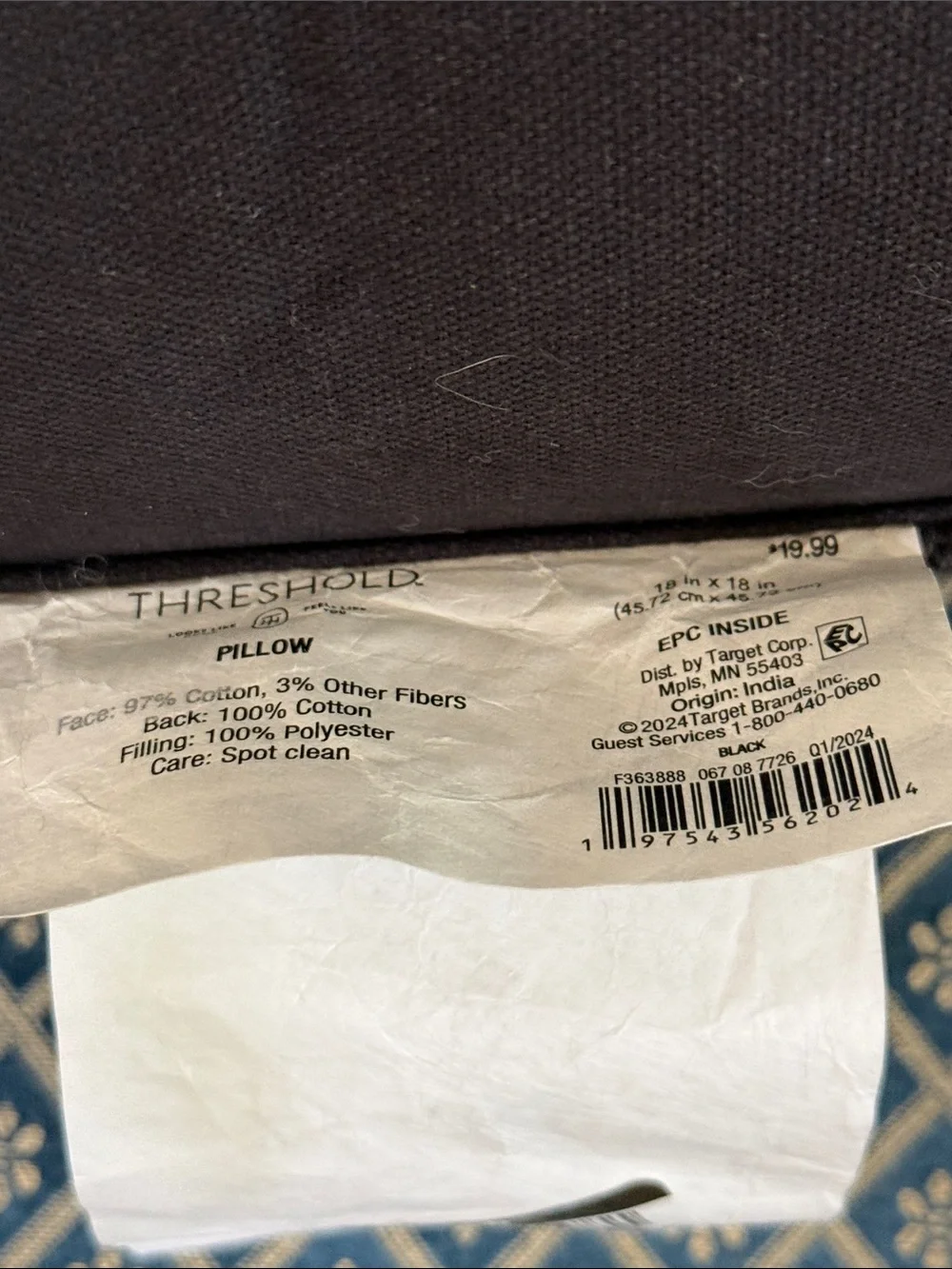 New Threshold Black and White Decorative Pillow Set - Retail $45